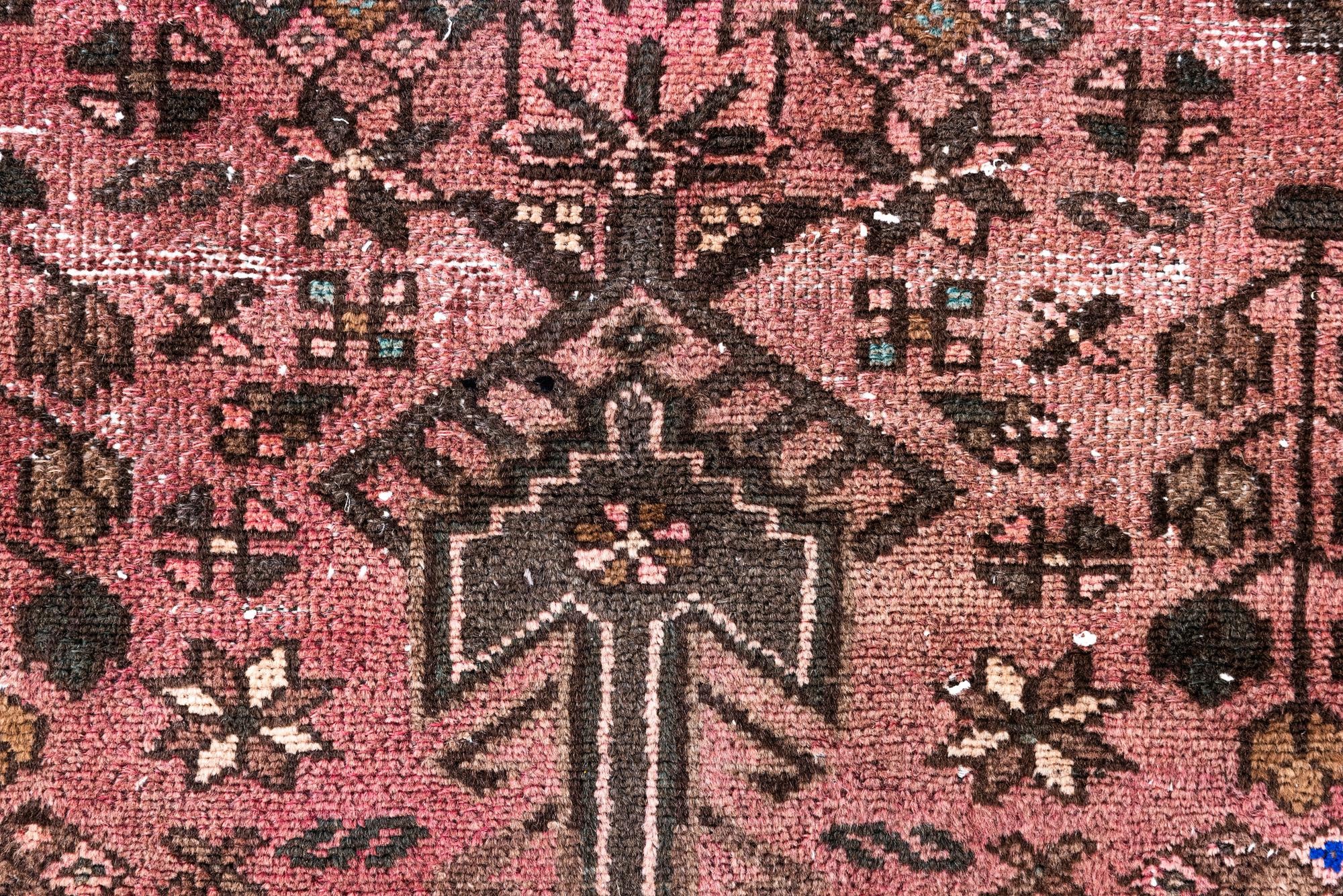 3' 4 x 6' 5 Hand Knotted Ultra Vintage Persian Wool Runner Rug