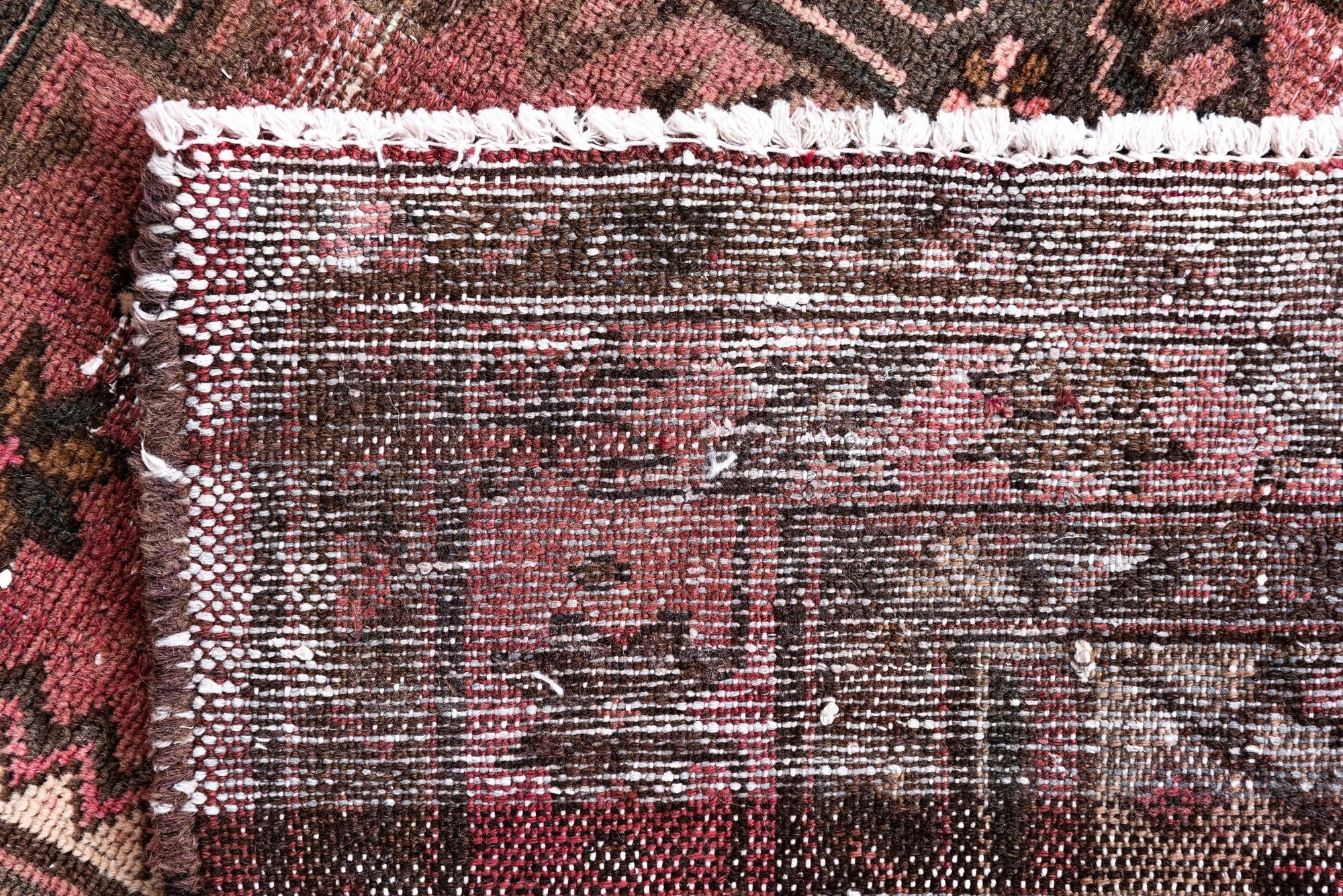 3' 4 x 6' 5 Hand Knotted Ultra Vintage Persian Wool Runner Rug