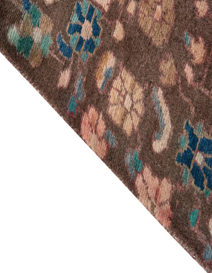 Detail image of 3' 5 x 7' 9  Hand Knotted Ultra Vintage Persian Wool Runner Rug