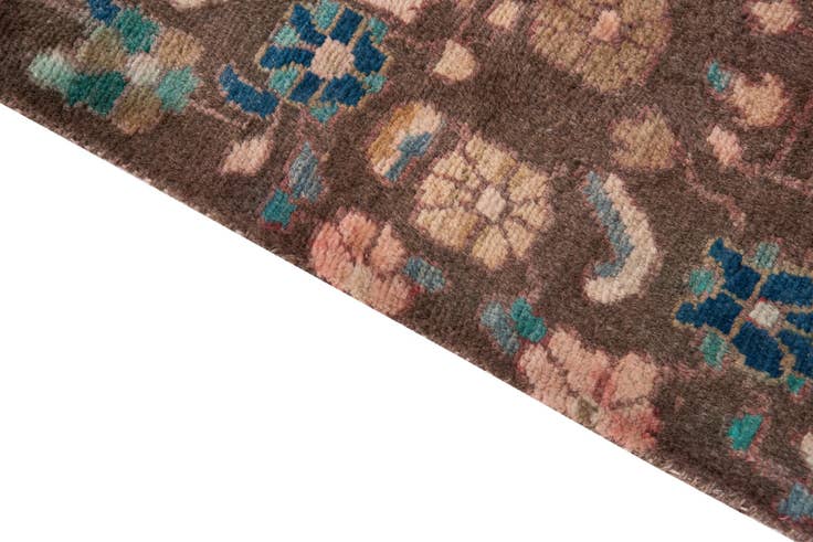 Detail image of 3' 5 x 7' 9 Hand Knotted Ultra Vintage Persian Wool Runner Rug
