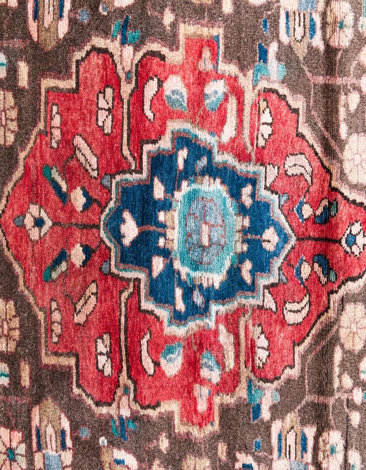 Detail image of 3' 5 x 7' 9  Hand Knotted Ultra Vintage Persian Wool Runner Rug