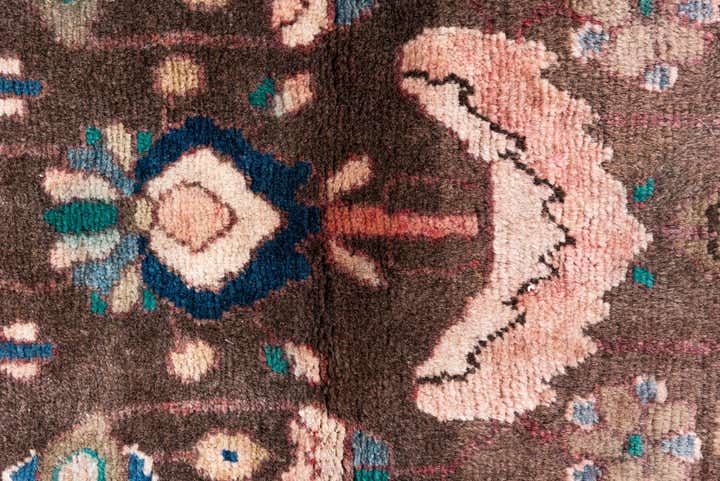 3' 5 x 7' 9 Hand Knotted Ultra Vintage Persian Wool Runner Rug
