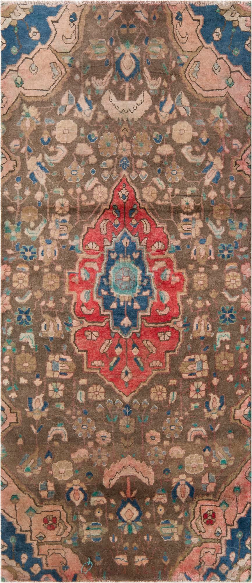 3' 5 x 7' 9 Hand Knotted Ultra Vintage Persian Wool Runner Rug
