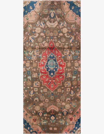 3' 5 x 7' 9 Hand Knotted Ultra Vintage Persian Wool Runner Rug