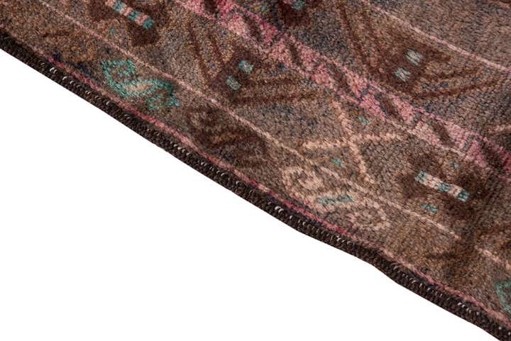 3' 4 x 6' 9 Hand Knotted Ultra Vintage Persian Wool Runner Rug