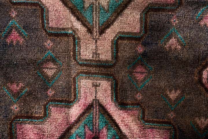 3' 4 x 6' 9 Hand Knotted Ultra Vintage Persian Wool Runner Rug