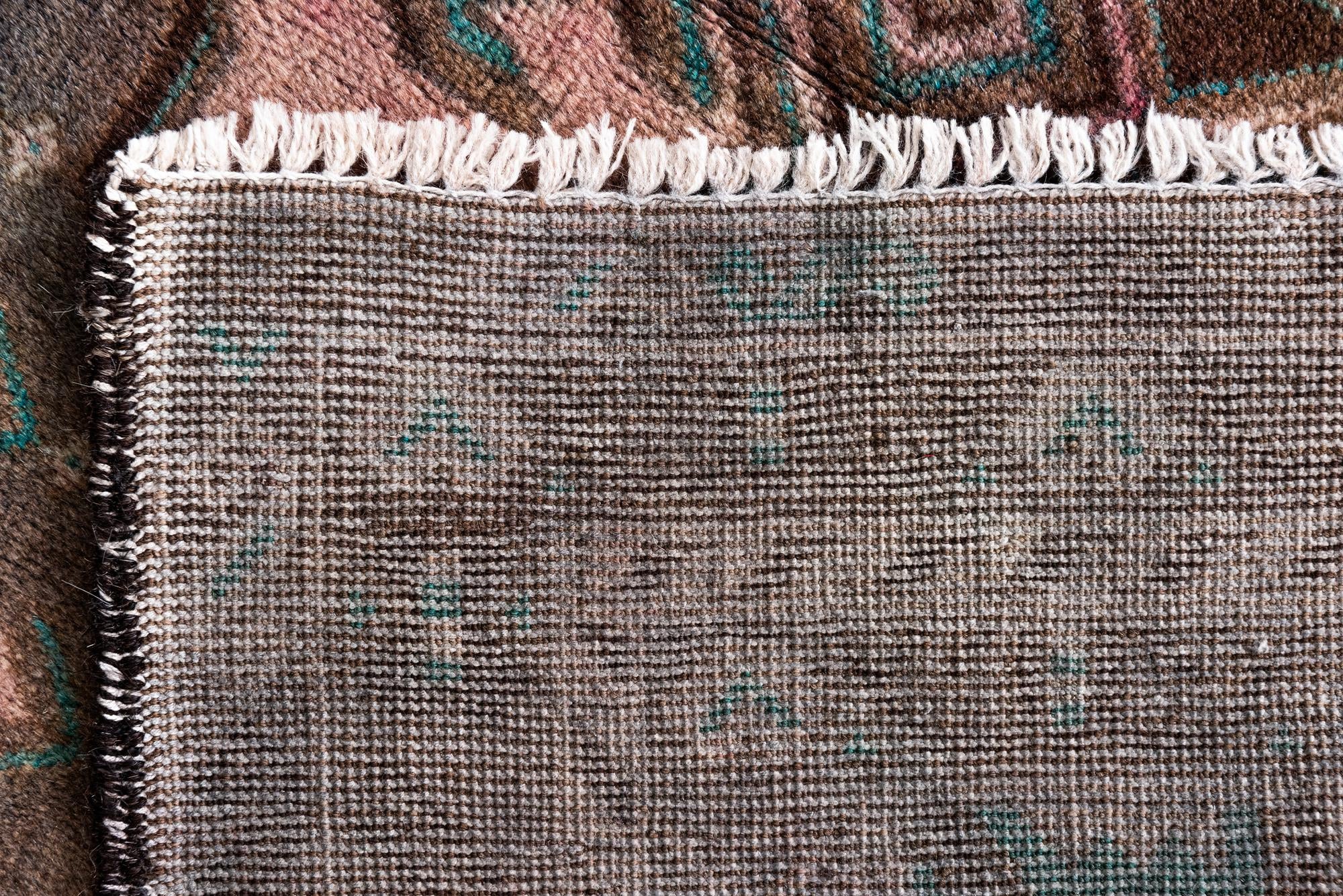 3' 4 x 6' 9 Hand Knotted Ultra Vintage Persian Wool Runner Rug