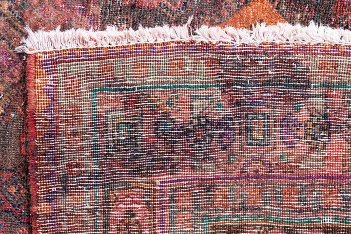 4' 6 x 12' 7 Hand Knotted Ultra Vintage Persian Wool Runner Rug