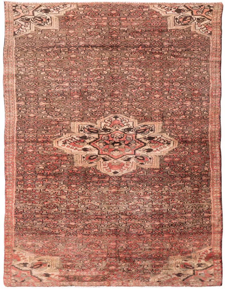 Detail image of 4' 1 x 9' 2 Hand Knotted Ultra Vintage Persian Wool Runner Rug