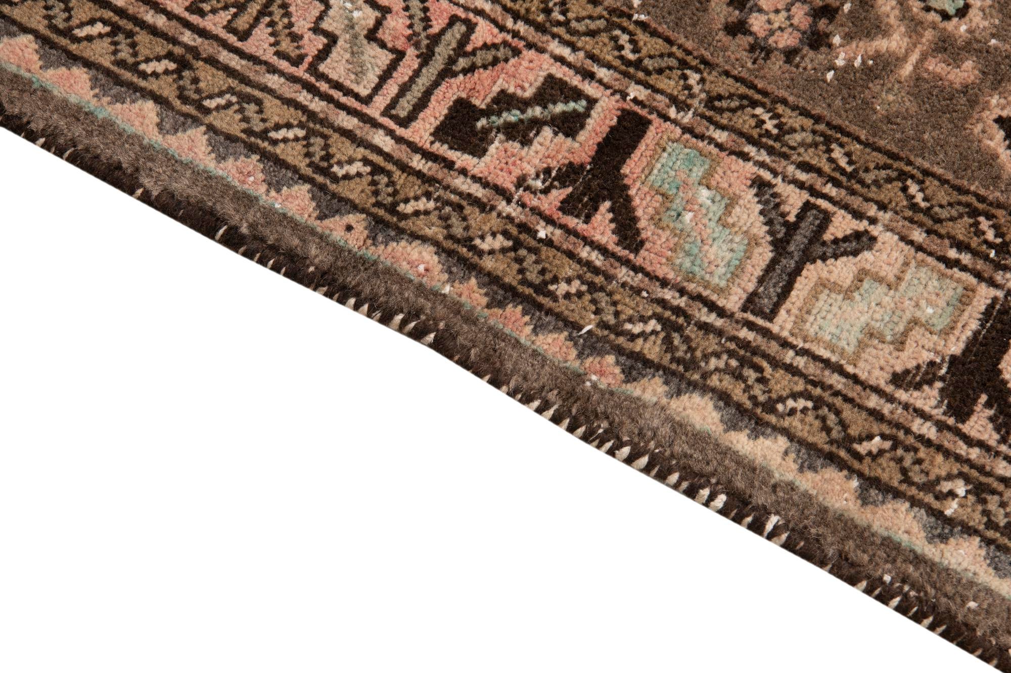 4' x 10' 7 Hand Knotted Ultra Vintage Persian Wool Runner Rug