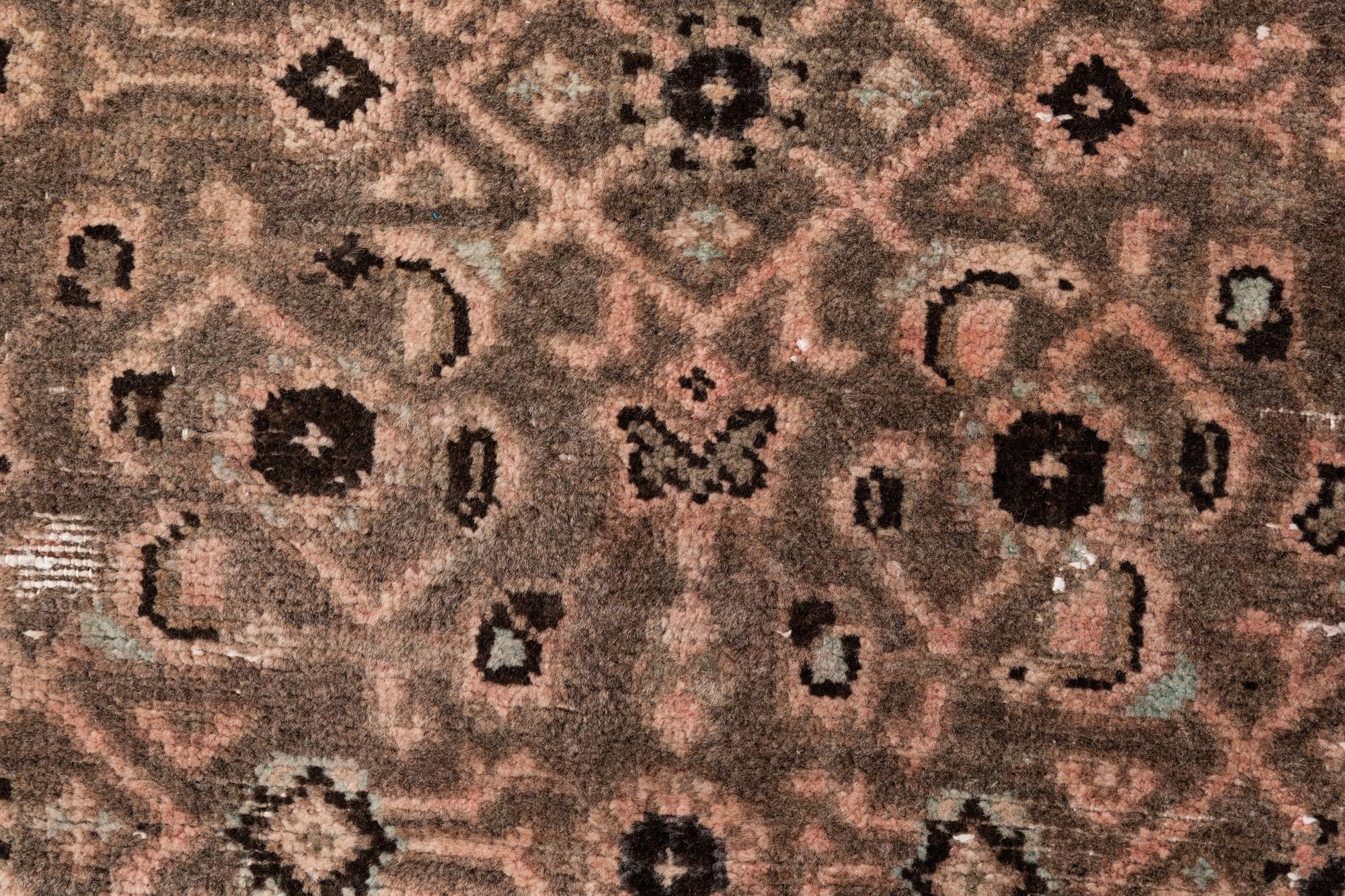 4' x 10' 7 Hand Knotted Ultra Vintage Persian Wool Runner Rug
