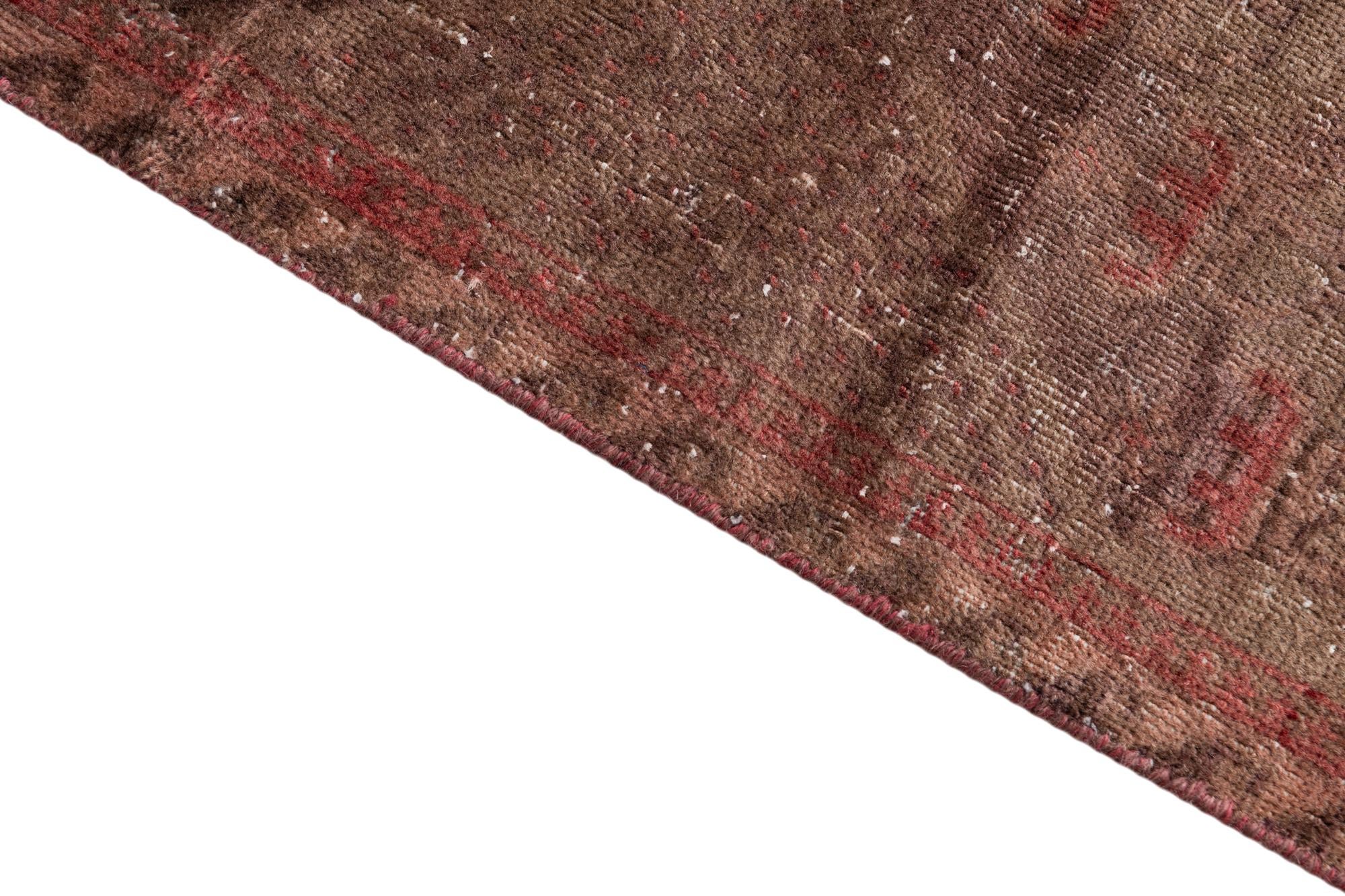 2' 8 x 6' 1 Hand Knotted Ultra Vintage Persian Wool Runner Rug