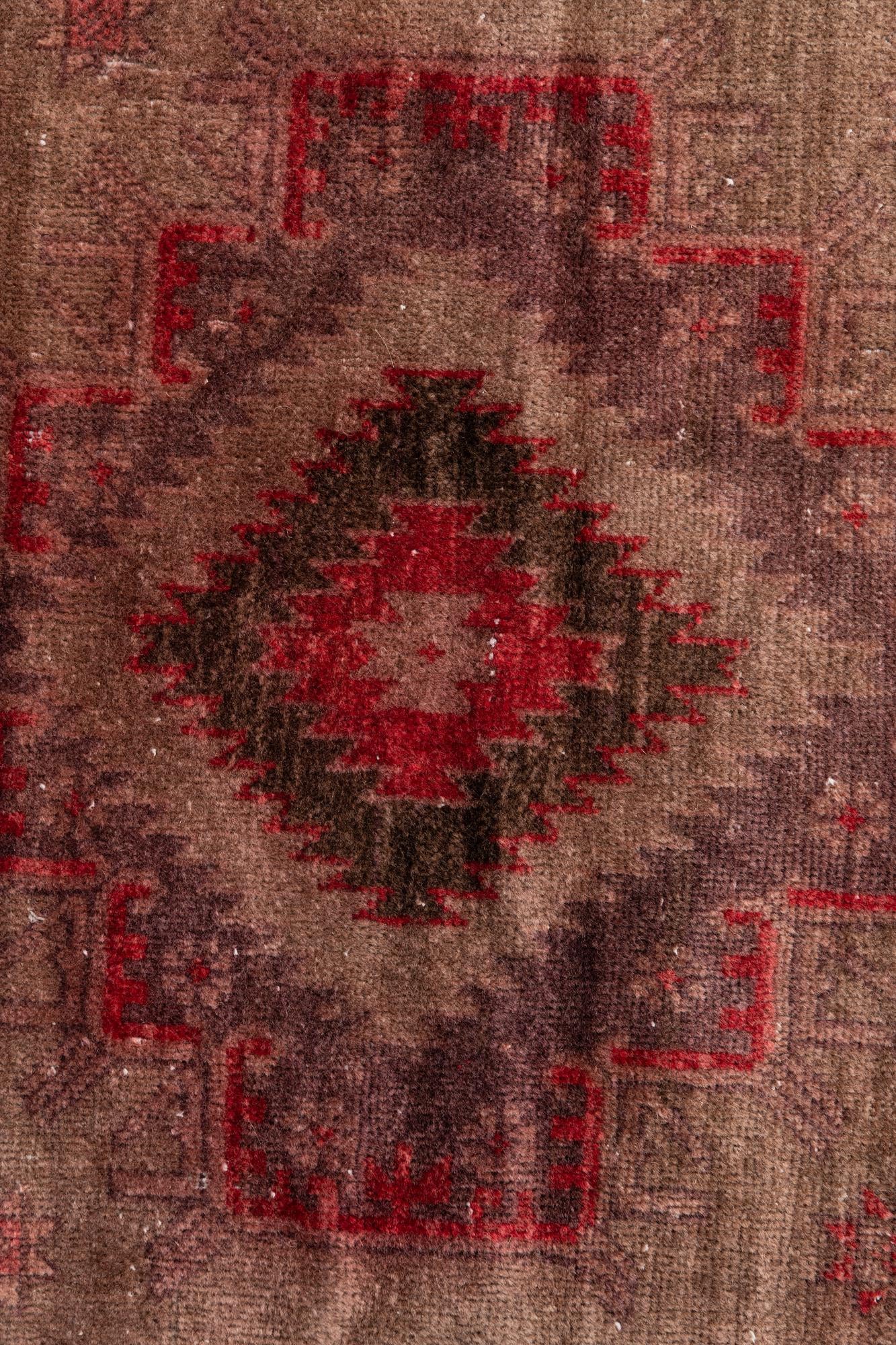 2' 8 x 6' 1 Hand Knotted Ultra Vintage Persian Wool Runner Rug