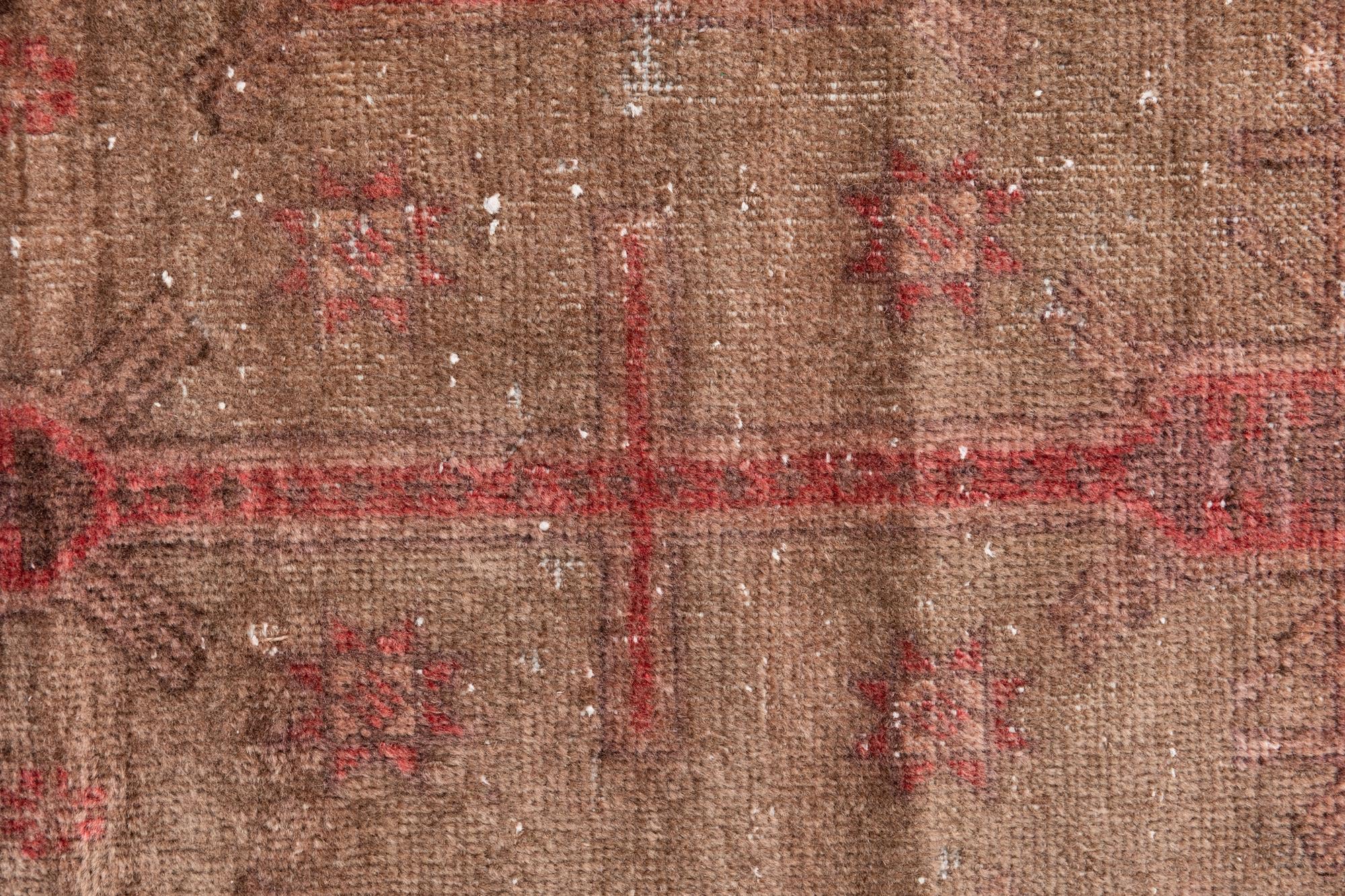 2' 8 x 6' 1 Hand Knotted Ultra Vintage Persian Wool Runner Rug