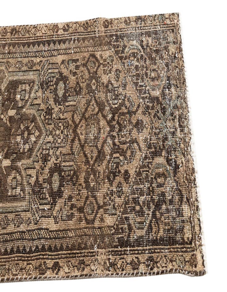 Detail image of 2' 7 x 5' 6  Hand Knotted Ultra Vintage Persian Wool Runner Rug