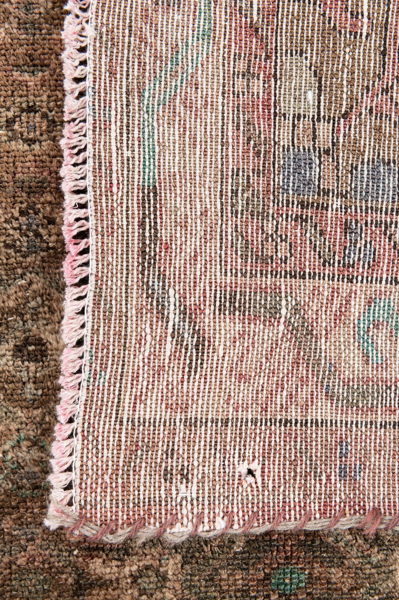 3' 10 x 8' 2 Hand Knotted Ultra Vintage Persian Wool Runner Rug