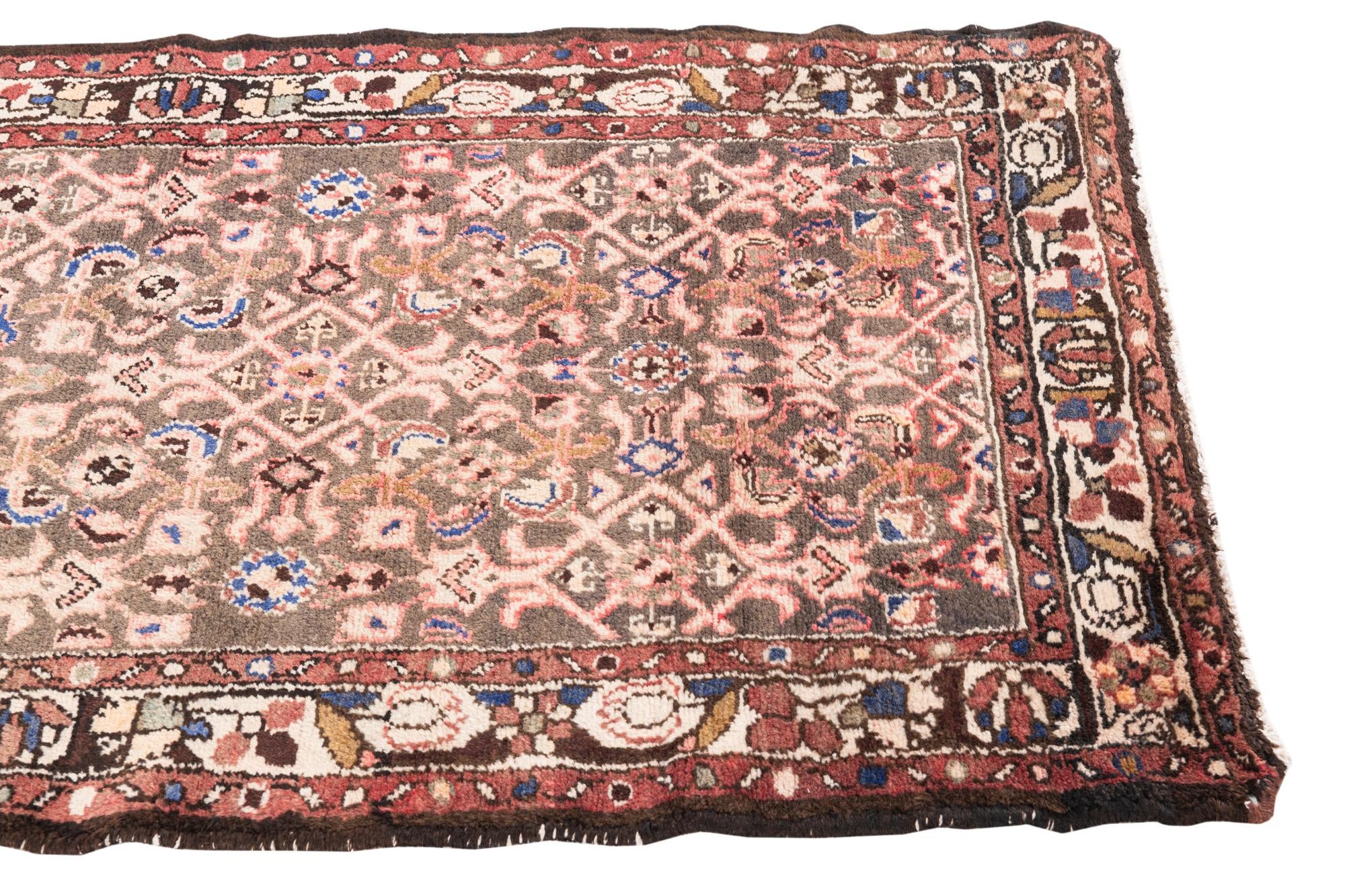 2' 10 x 9' 8 Hand Knotted Ultra Vintage Persian Wool Runner Rug