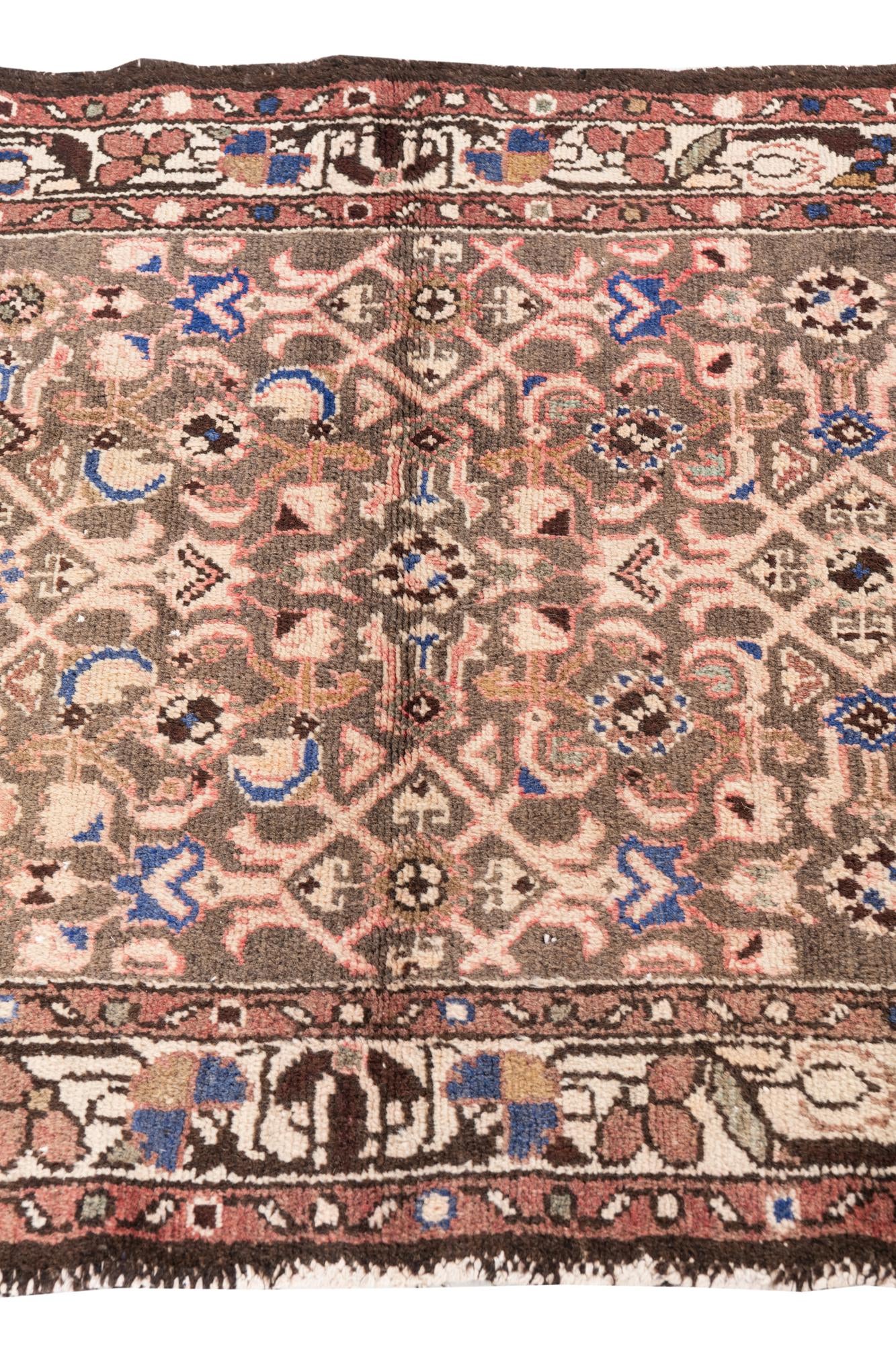 2' 10 x 9' 8 Hand Knotted Ultra Vintage Persian Wool Runner Rug
