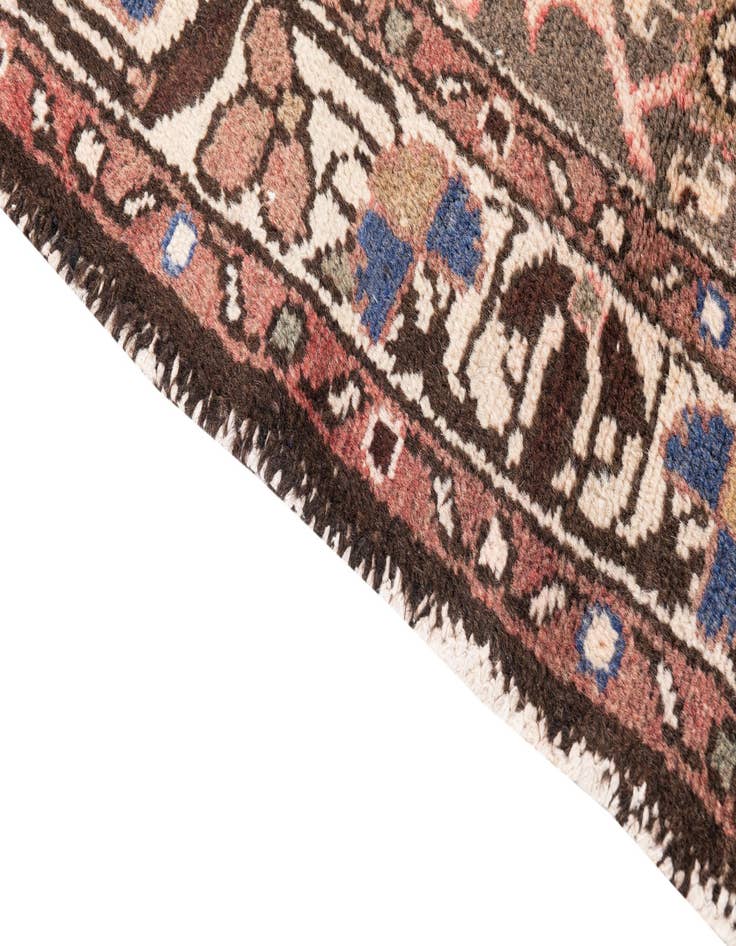 Detail image of 2' 10 x 9' 8  Hand Knotted Ultra Vintage Persian Wool Runner Rug