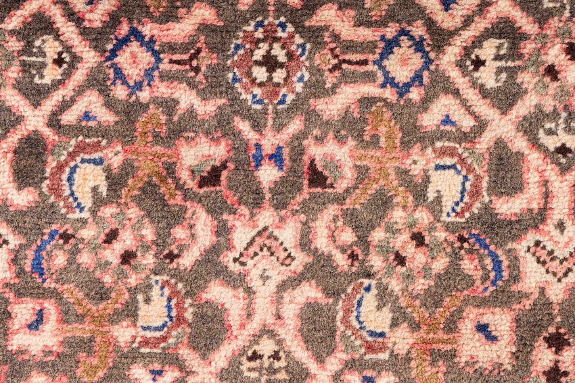 2' 10 x 9' 8 Hand Knotted Ultra Vintage Persian Wool Runner Rug