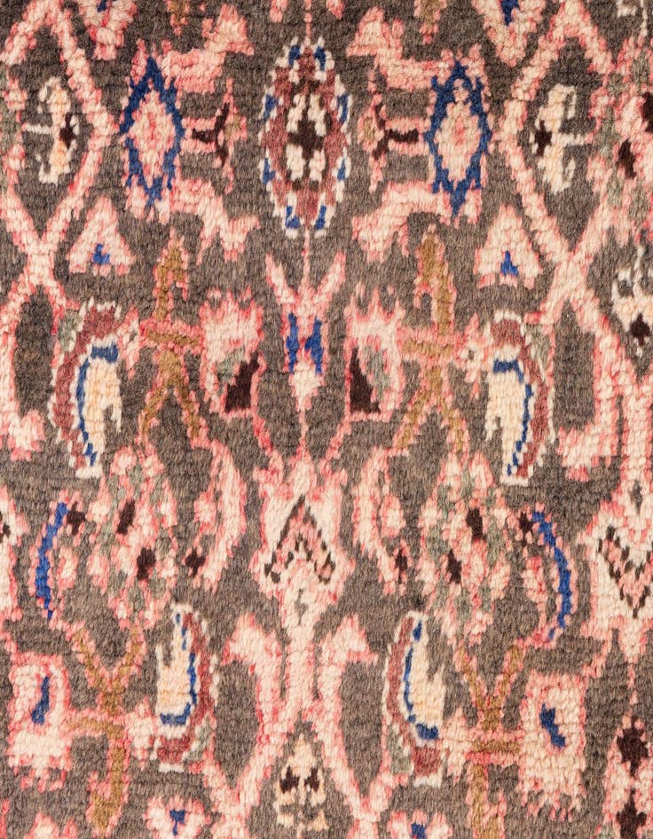 Detail image of 2' 10 x 9' 8  Hand Knotted Ultra Vintage Persian Wool Runner Rug