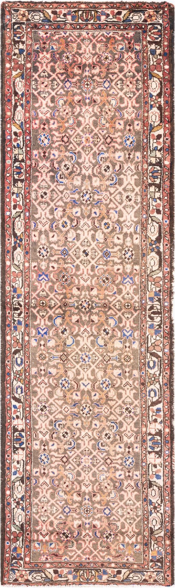 2' 10 x 9' 8 Hand Knotted Ultra Vintage Persian Wool Runner Rug