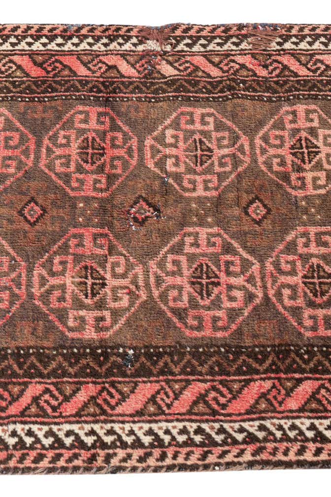 2' 4 x 5' 6 Hand Knotted Ultra Vintage Persian Wool Runner Rug