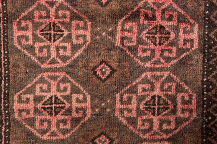2' 4 x 5' 6 Hand Knotted Ultra Vintage Persian Wool Runner Rug