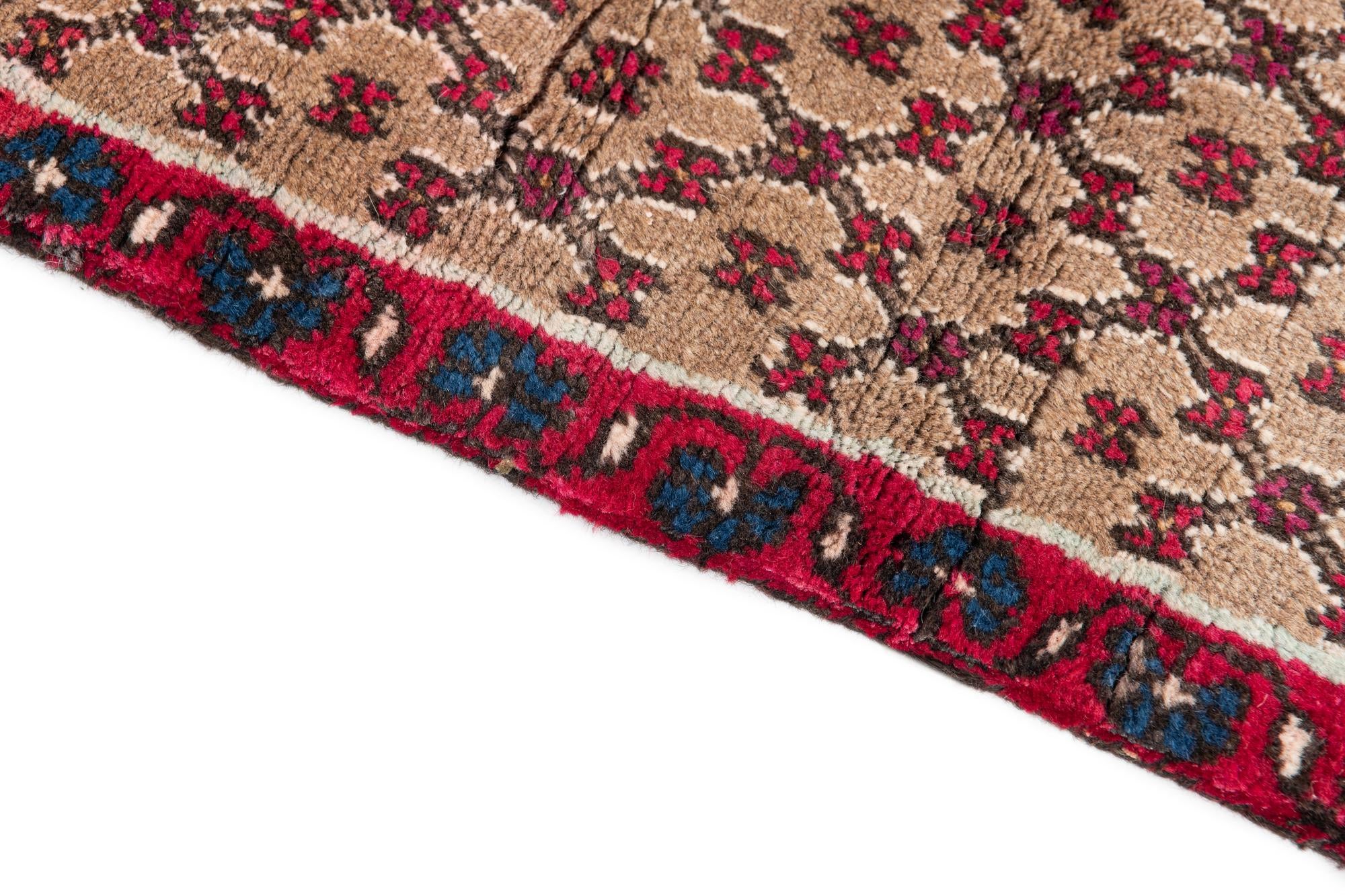 4' x 9' Hand Knotted Ultra Vintage Persian Wool Runner Rug