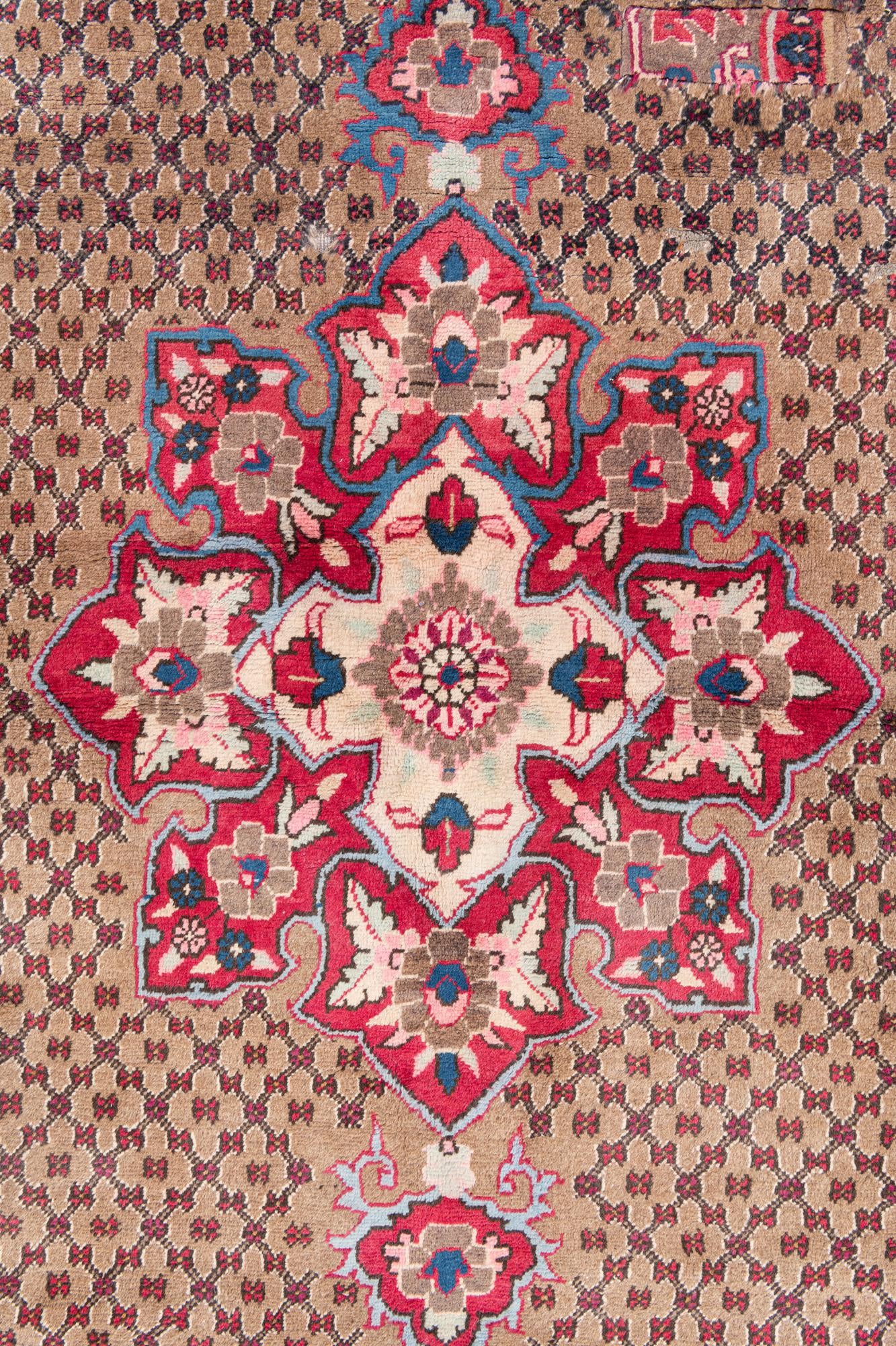 4' x 9' Hand Knotted Ultra Vintage Persian Wool Runner Rug