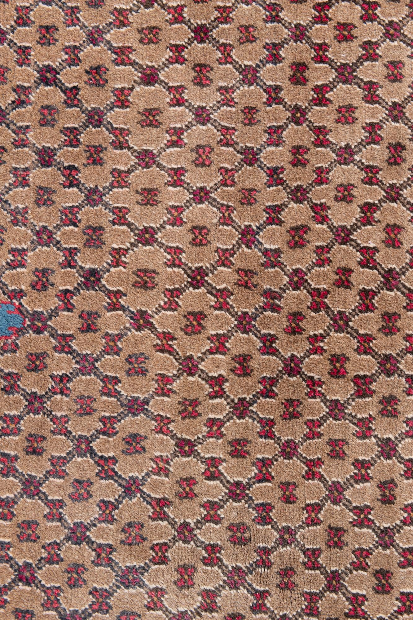 4' x 9' Hand Knotted Ultra Vintage Persian Wool Runner Rug