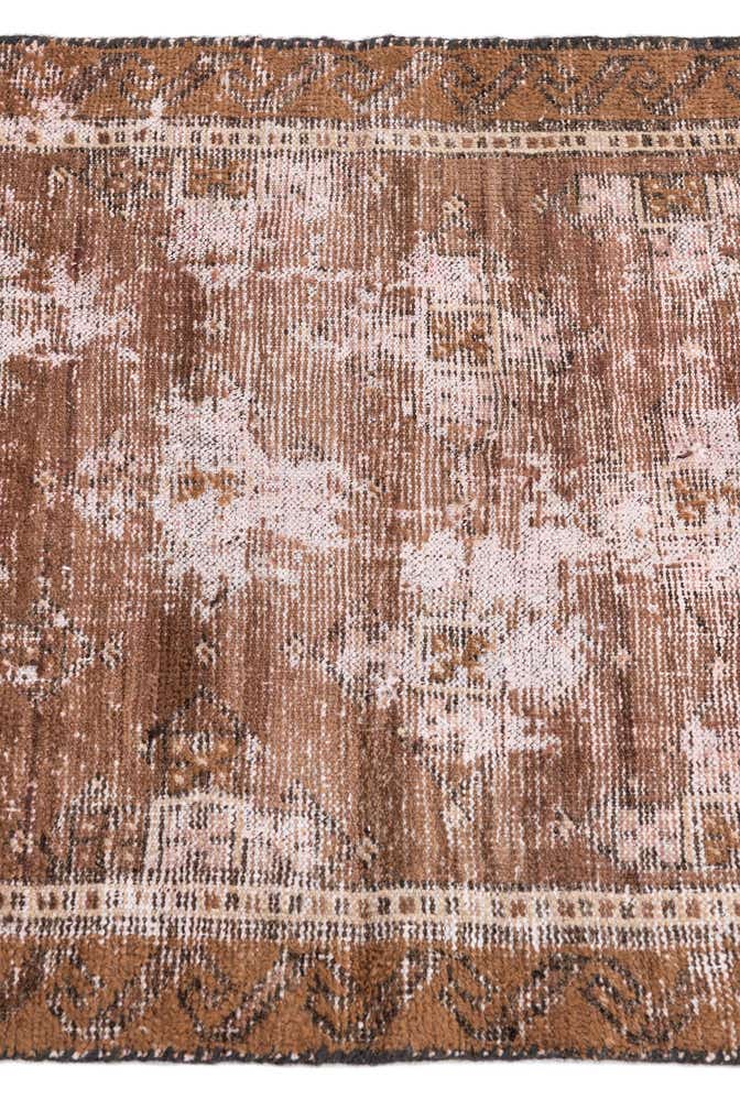 2' 4 x 5' 3 Hand Knotted Ultra Vintage Persian Wool Runner Rug