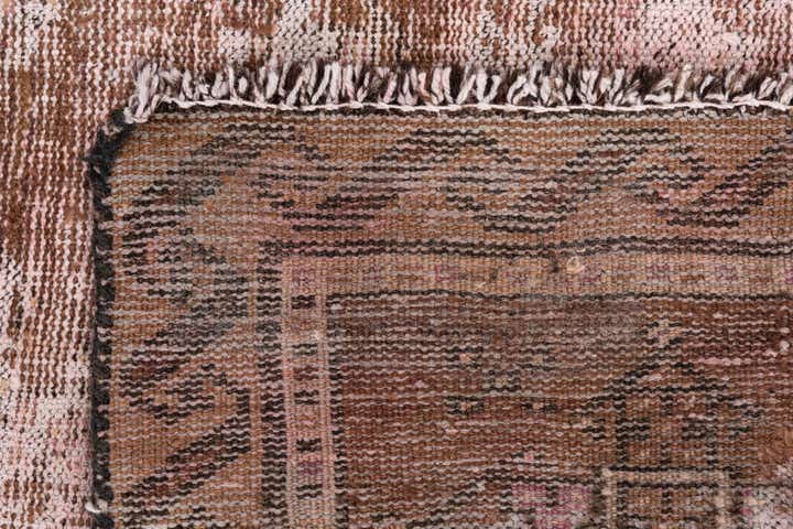 2' 4 x 5' 3 Hand Knotted Ultra Vintage Persian Wool Runner Rug