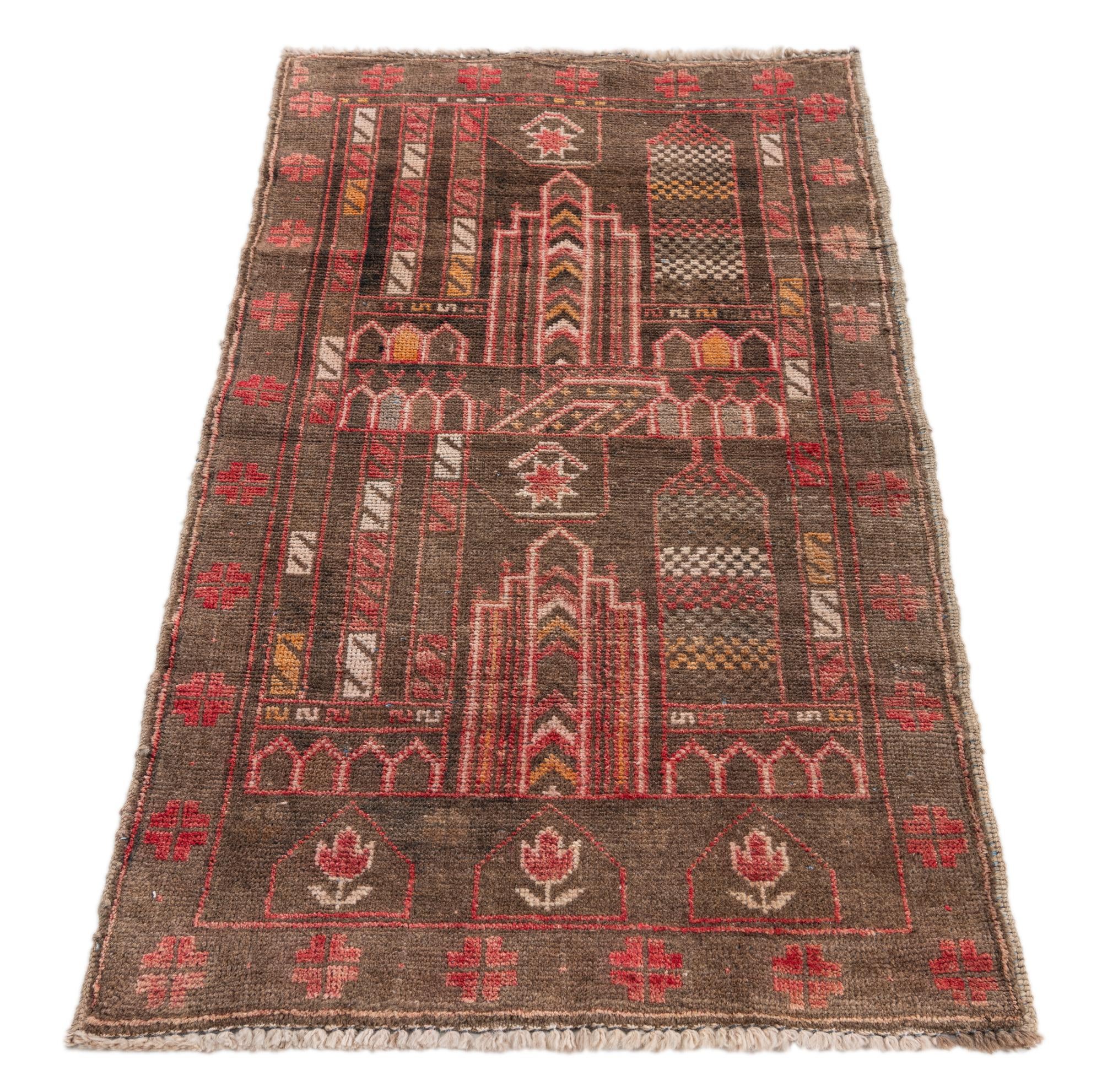 2' 3 x 4' 5 Hand Knotted Ultra Vintage Persian Wool Runner Rug
