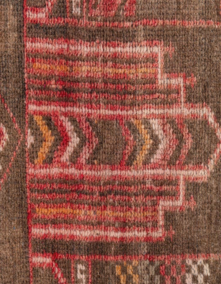 Detail image of 2' 3 x 4' 5  Hand Knotted Ultra Vintage Persian Wool Runner Rug