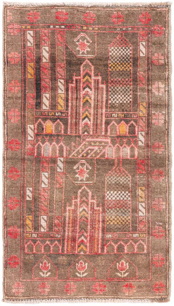 2' 3 x 4' 5 Hand Knotted Ultra Vintage Persian Wool Runner Rug