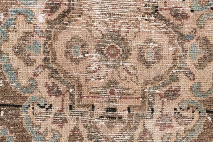 3' 5 x 9' 9 Hand Knotted Ultra Vintage Persian Wool Runner Rug