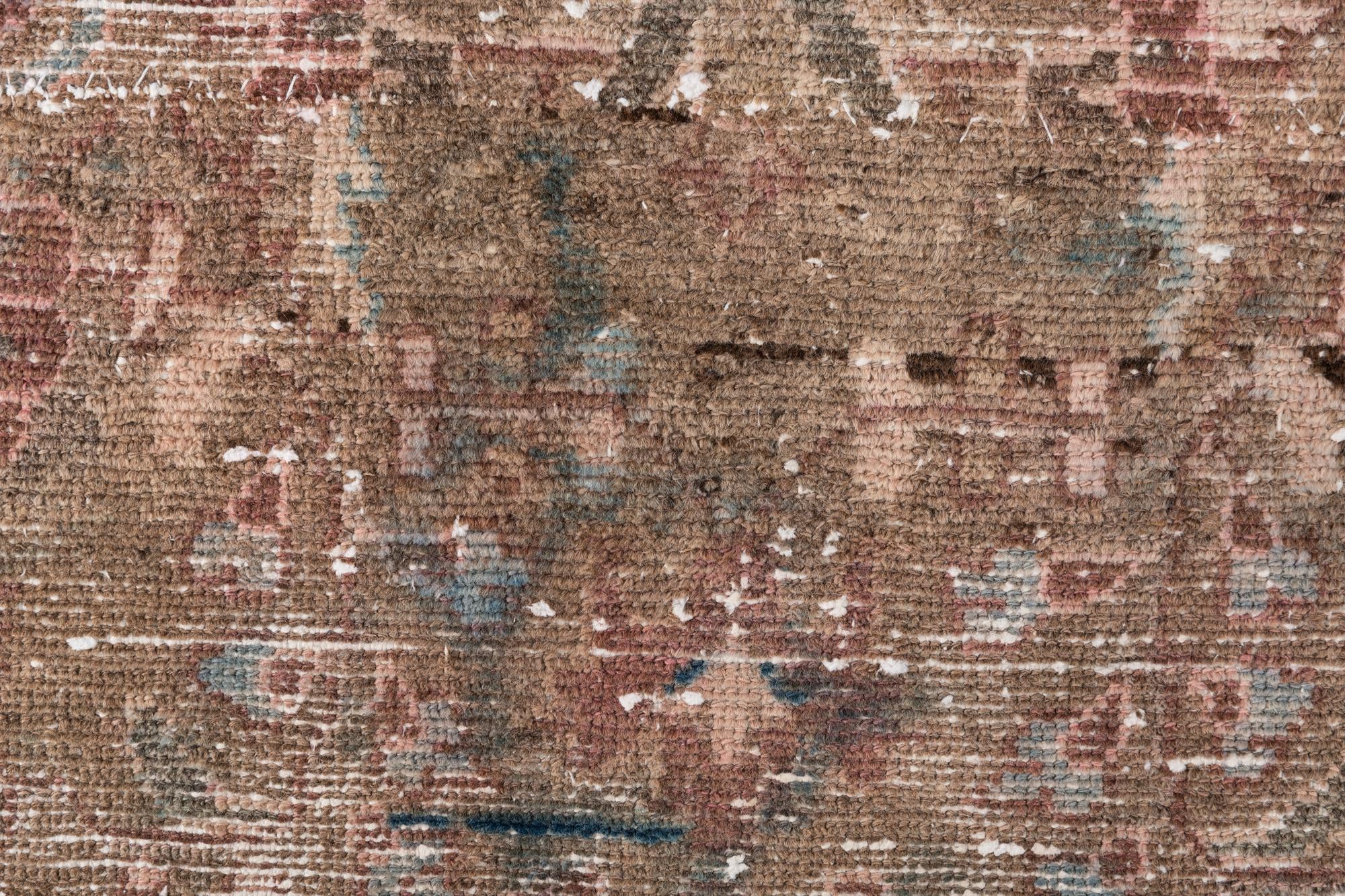 3' 5 x 9' 9 Hand Knotted Ultra Vintage Persian Wool Runner Rug