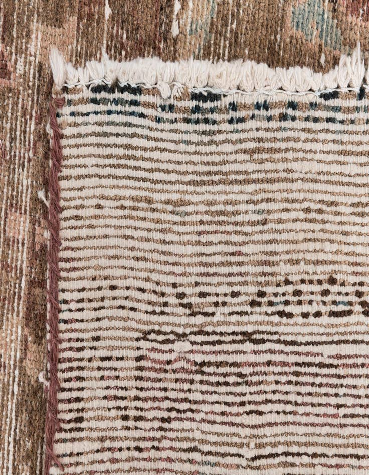 Detail image of 3' 5 x 9' 9  Hand Knotted Ultra Vintage Persian Wool Runner Rug