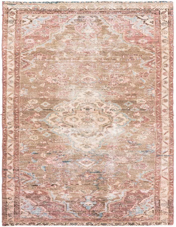 Primary image 3' 5 x 9' 9  Hand Knotted Ultra Vintage Persian Wool Runner Rug