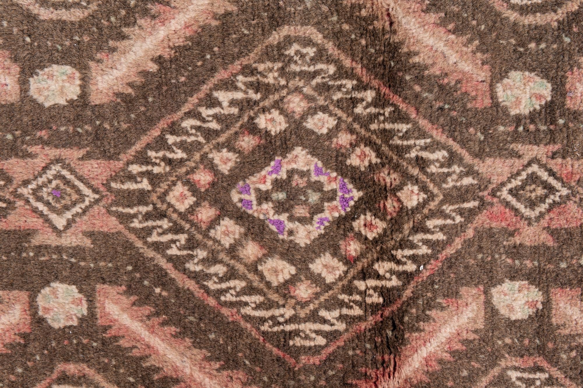 2' 6 x 5' 1 Hand Knotted Ultra Vintage Persian Wool Runner Rug