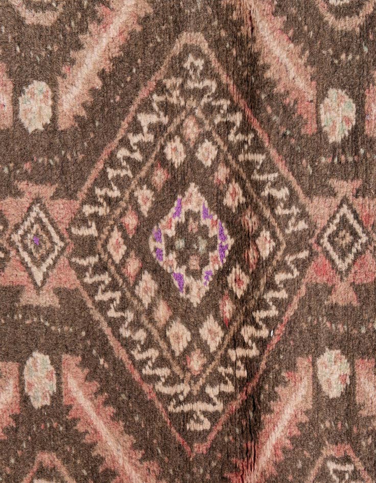 Detail image of 2' 6 x 5' 1  Hand Knotted Ultra Vintage Persian Wool Runner Rug