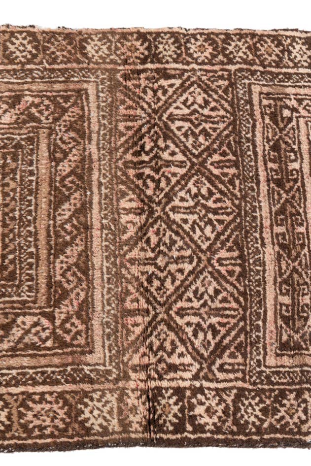 Detail image of 1' 10 x 3' 8 Hand Knotted Ultra Vintage Persian Wool Runner Rug