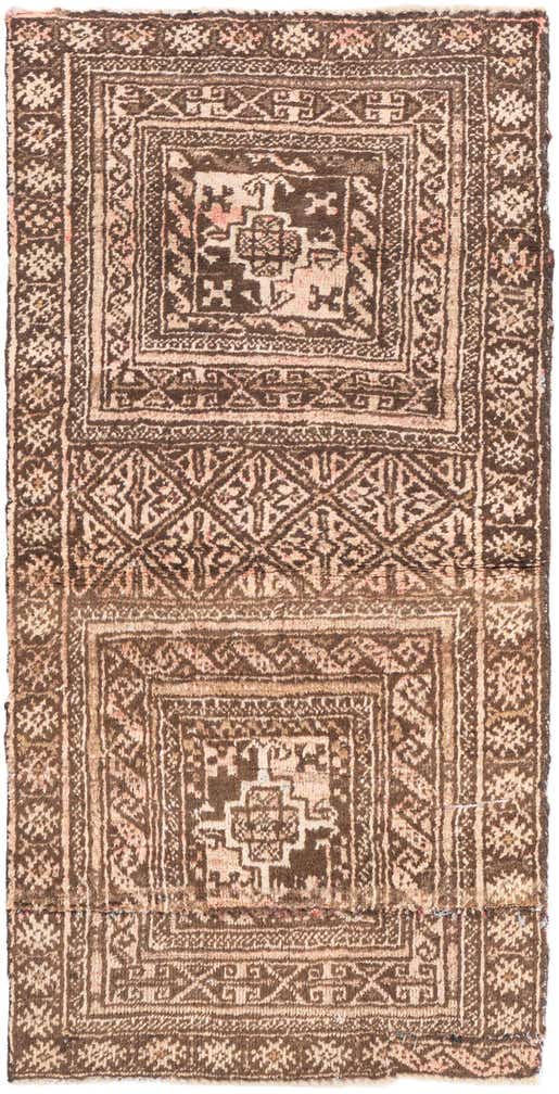 1' 10 x 3' 8 Hand Knotted Ultra Vintage Persian Wool Runner Rug