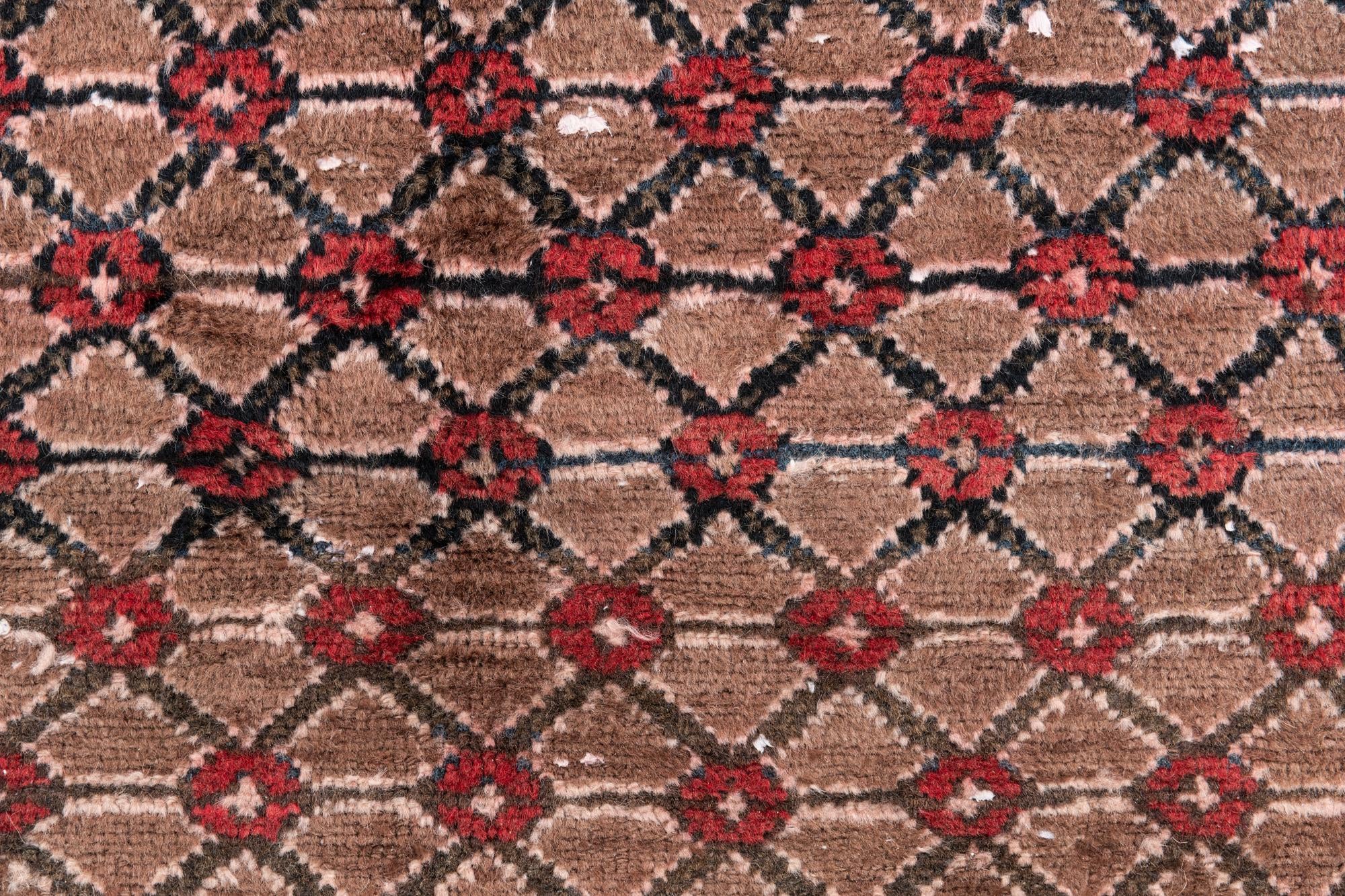4' 4 x 8' 8 Hand Knotted Ultra Vintage Persian Wool Runner Rug