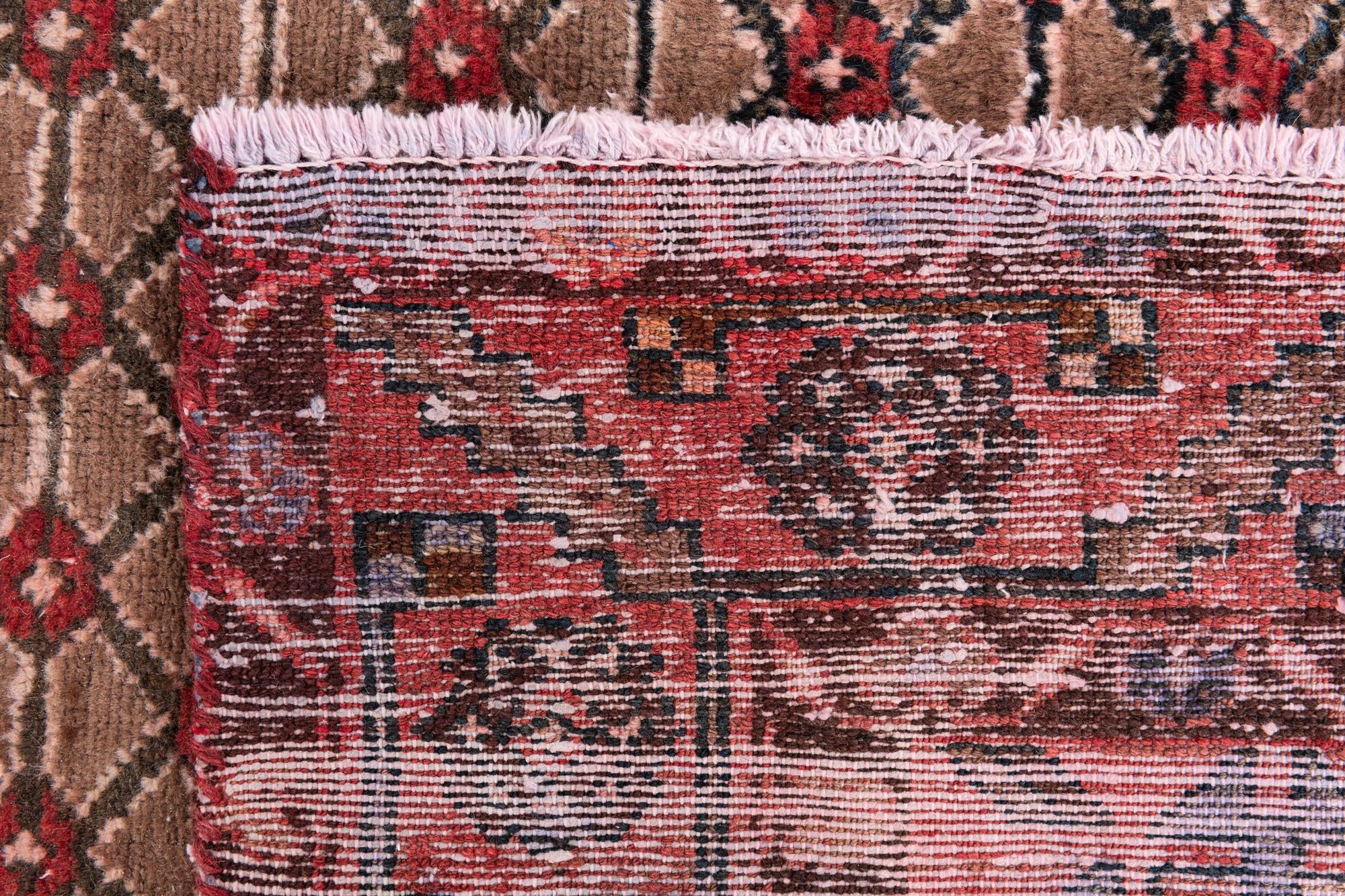 4' 4 x 8' 8 Hand Knotted Ultra Vintage Persian Wool Runner Rug