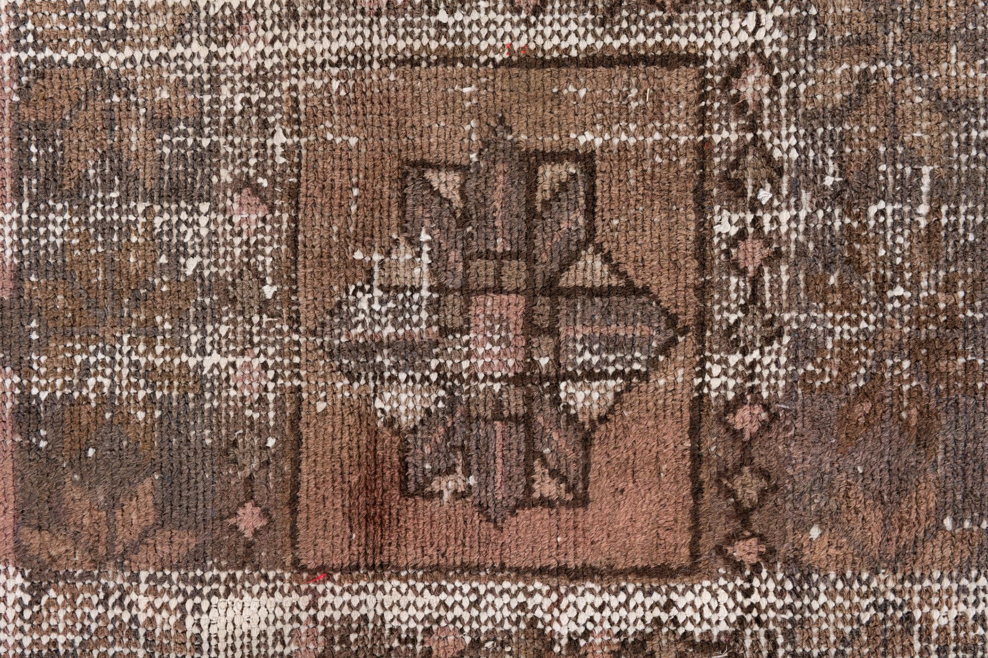 3' 2 x 6' 2 Hand Knotted Ultra Vintage Persian Wool Runner Rug