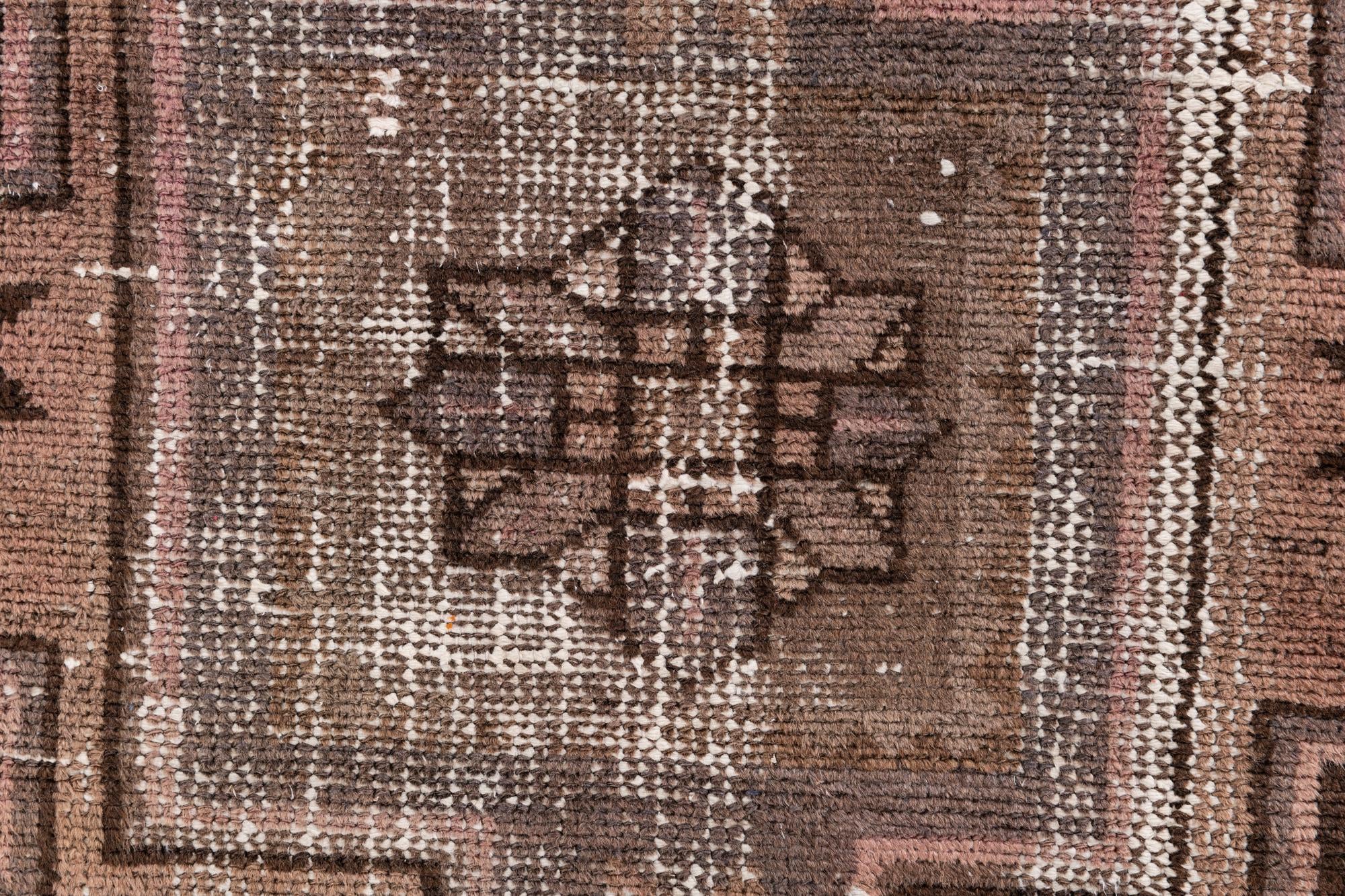 3' 2 x 6' 2 Hand Knotted Ultra Vintage Persian Wool Runner Rug