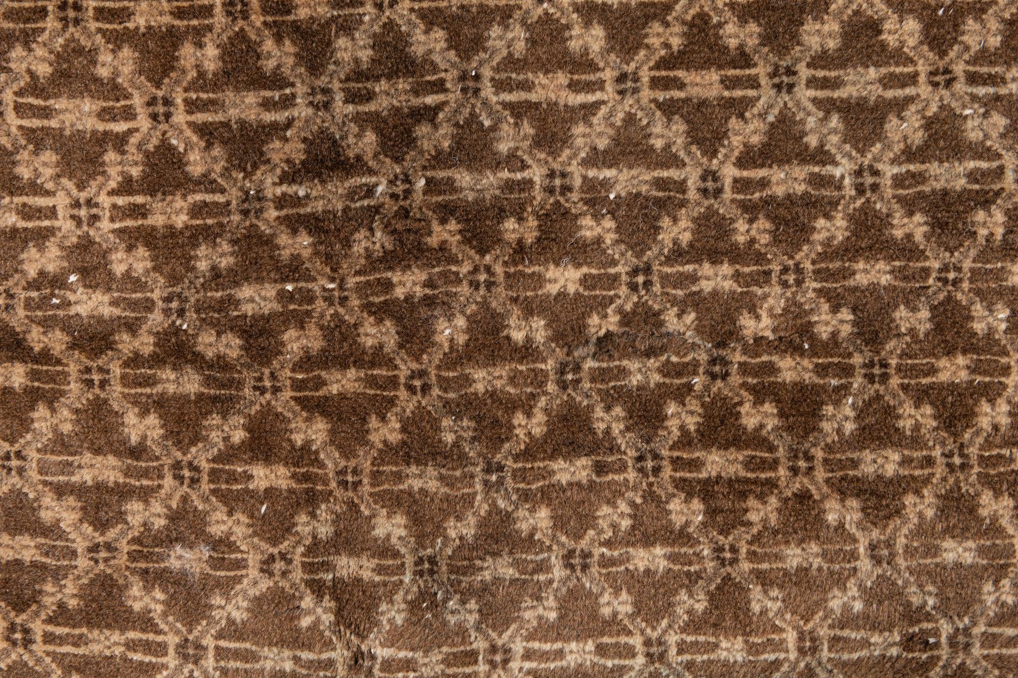 5' 1 x 10' 4 Hand Knotted Ultra Vintage Persian Wool Runner Rug