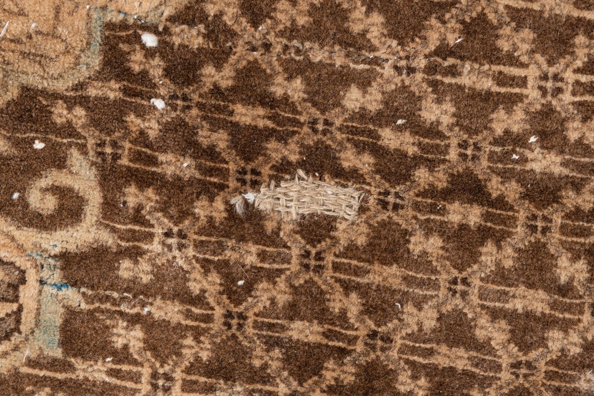 5' 1 x 10' 4 Hand Knotted Ultra Vintage Persian Wool Runner Rug